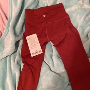 Lululemon wunder train leggings brown/orangish worn once